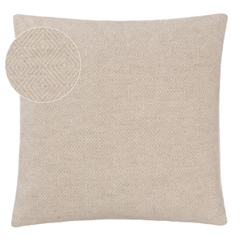 Uyuni cushion cover, beige & cream, 100% cashmere wool