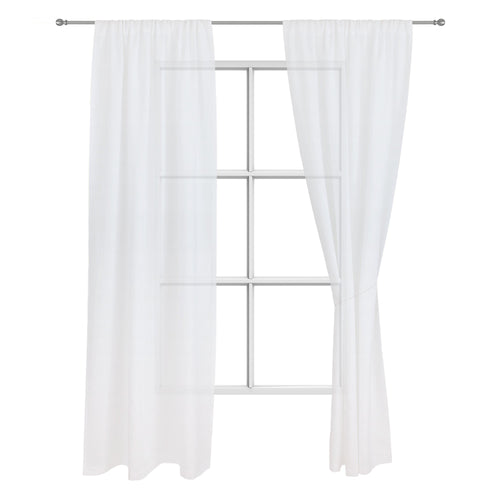 Fana curtain, white, 100% linen