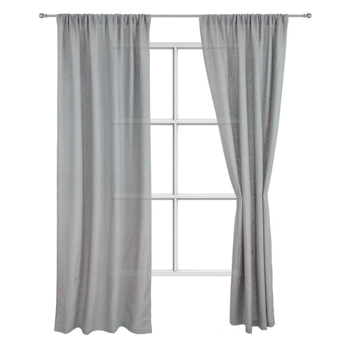 Fana curtain, grey, 100% linen