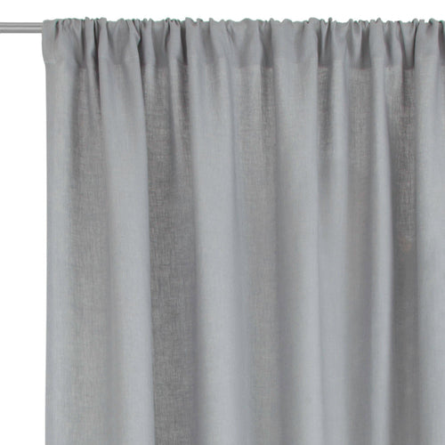 Zelva Curtain light grey, 100% linen | URBANARA curtains