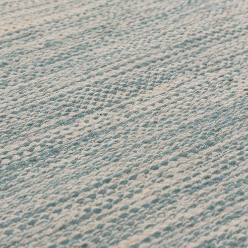 Ziller Rug green grey & natural white, 100% cotton | URBANARA cotton rugs