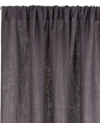 Fana curtain, charcoal, 100% linen