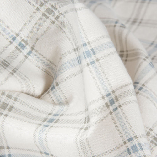 Kotja duvet cover, olive green & light grey & cream, 100% flannel |High quality homewares