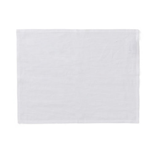 Teis place mat, white, 100% linen
