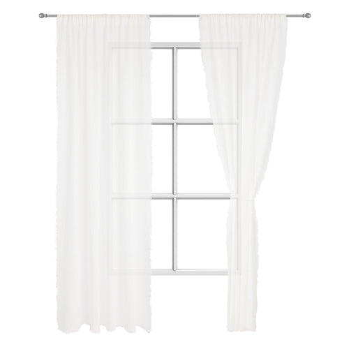 Kiruna curtain, white, 100% linen