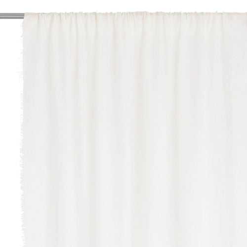 Kiruna curtain, white, 100% linen | URBANARA curtains