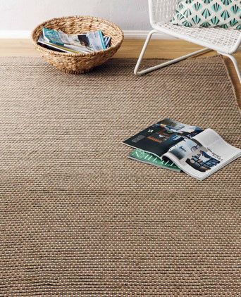 Kolong rug, sand & off-white, 100% new wool