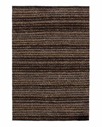 Romo rug, light brown & brown, 50% wool & 50% cotton