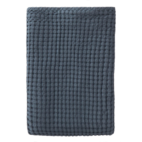 Veiros bedspread, blue grey, 100% cotton