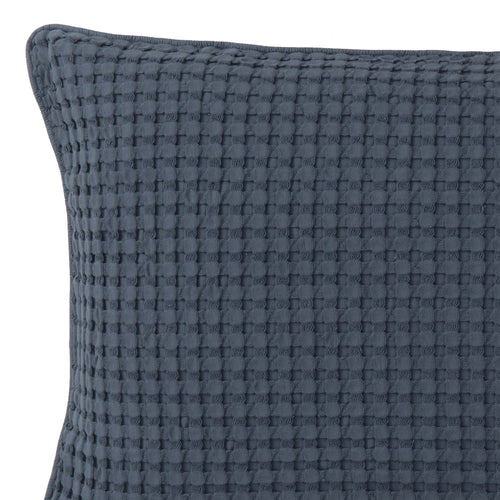 Veiros cushion cover, blue grey, 100% cotton | URBANARA cushion covers