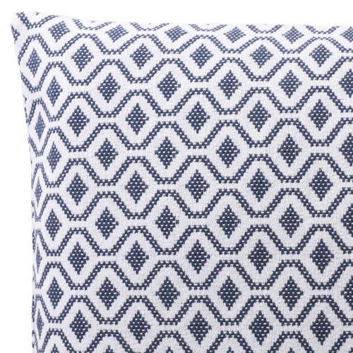Viana cushion cover, blue grey & white, 100% cotton | URBANARA cushion covers