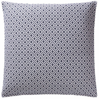 Viana cushion cover, blue grey & white, 100% cotton