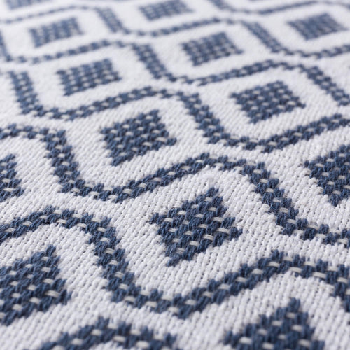 Viana cushion cover, blue grey & white, 100% cotton |High quality homewares