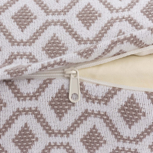 Viana cushion cover in natural & white, 100% cotton |Find the perfect cushion covers