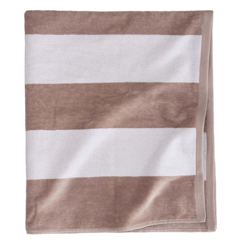 Avelar beach towel, white & natural, 100% cotton | URBANARA beach towels