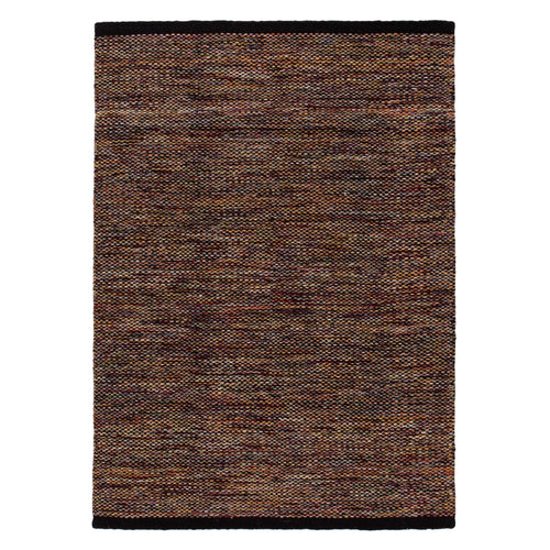 Odis rug, multicolour & black, 87% new wool & 9% cotton & 4% polyester | URBANARA wool rugs
