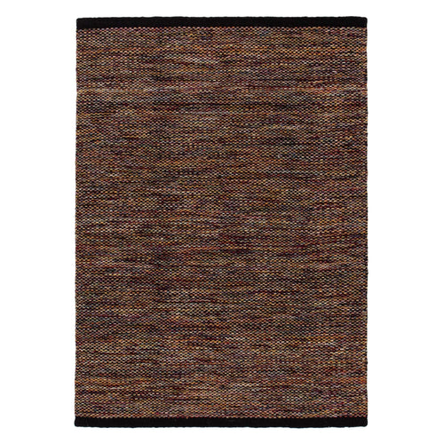 Odis rug, multicolour & black, 87% new wool & 9% cotton & 4% polyester | URBANARA wool rugs