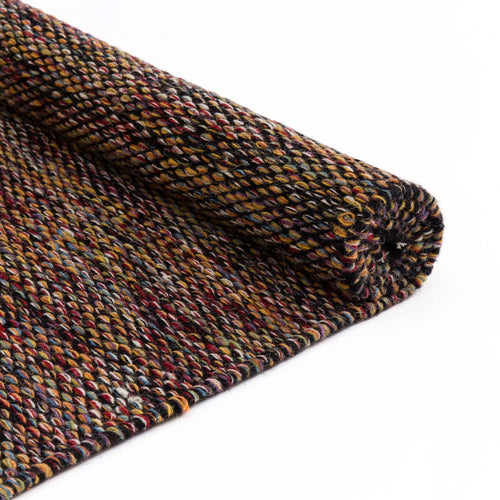 Odis rug, multicolour & black, 87% new wool & 9% cotton & 4% polyester |High quality homewares
