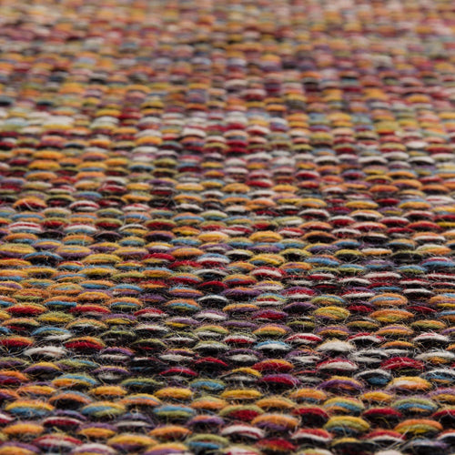 Odis rug in multicolour & black, 87% new wool & 9% cotton & 4% polyester |Find the perfect wool rugs