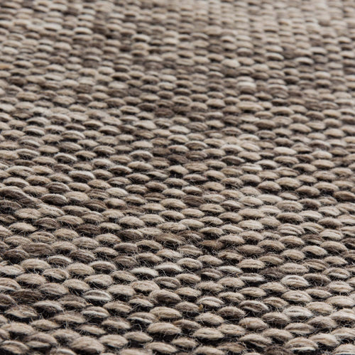 Odis runner in grey brown & off-white & black, 87% new wool & 9% cotton & 4% polyester |Find the perfect runners