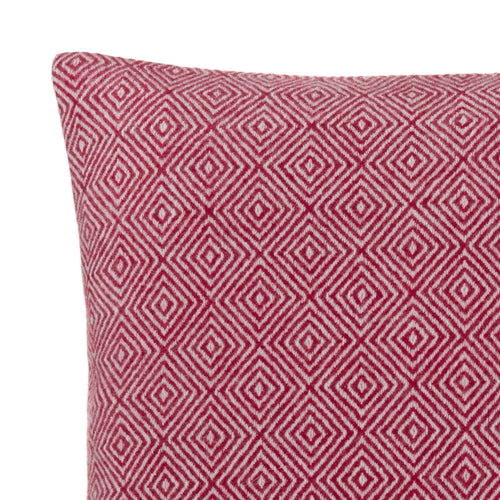 Uyuni cushion cover, bordeaux red & cream, 100% cashmere wool | URBANARA cushion covers