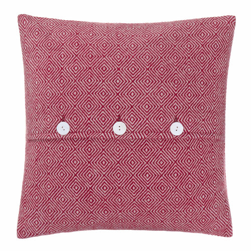 Uyuni cushion cover, bordeaux red & cream, 100% cashmere wool |High quality homewares