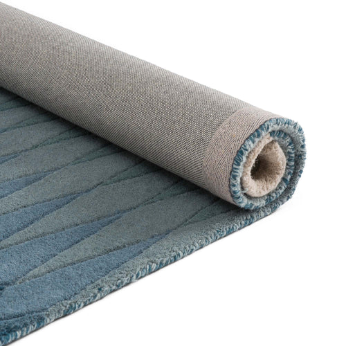 Karise rug, mint & turquoise & teal, 100% new wool |High quality homewares