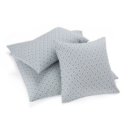 Viana cushion cover, grey green & white, 100% cotton | URBANARA cushion covers