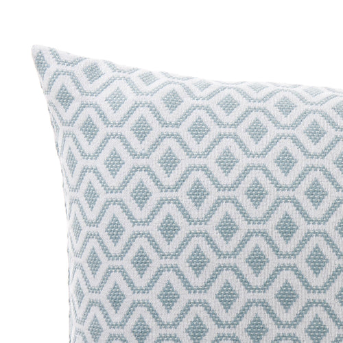 Viana cushion cover, grey green & white, 100% cotton | URBANARA cushion covers