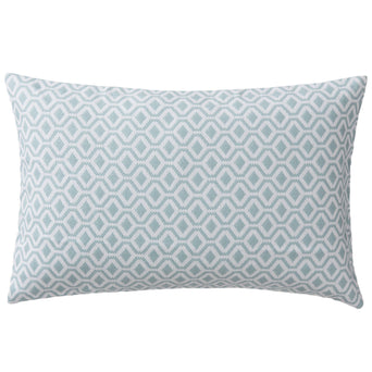 Viana cushion cover, grey green & white, 100% cotton