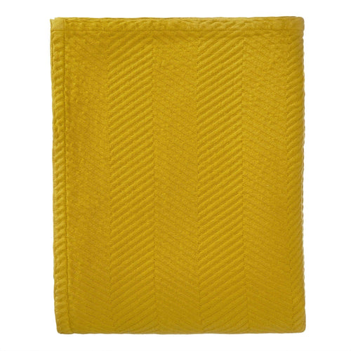 Lixa bedspread, mustard, 100% cotton