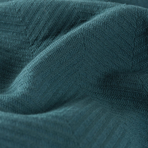 Lixa bedspread, teal, 100% cotton | URBANARA bedspreads & quilts