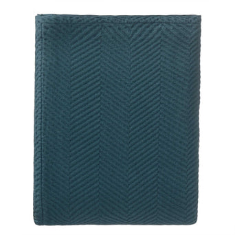 Lixa bedspread, teal, 100% cotton