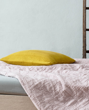 Lixa cushion cover, mustard, 100% cotton