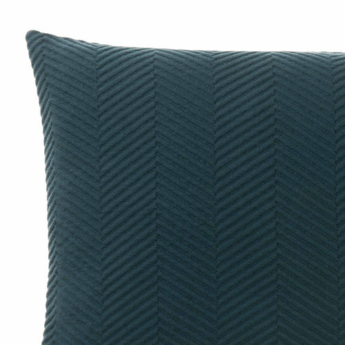 Lixa cushion cover, teal, 100% cotton | URBANARA cushion covers