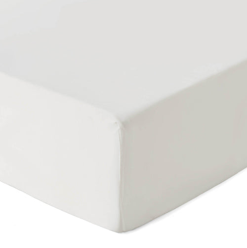 Lucca fitted sheet, off-white, 100% silk