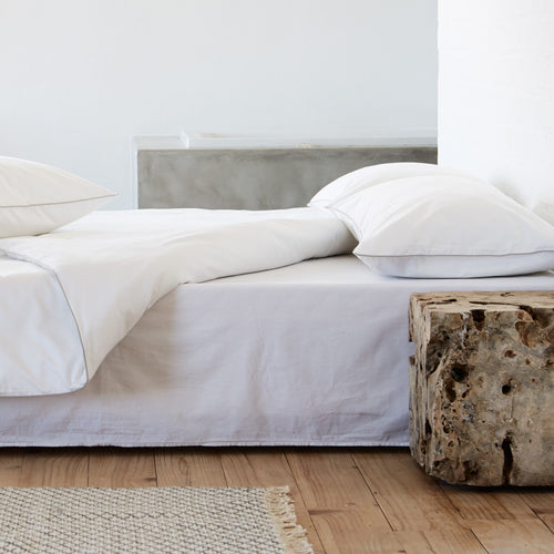 Tercia Bed Linen in white & charcoal | Home & Living inspiration | URBANARA