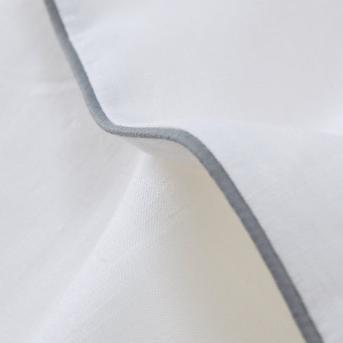 Tercia Bed Linen white & charcoal, 100% linen | High quality homewares