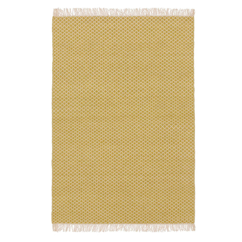Loni rug, light yellow & off-white, 100% wool |High quality homewares