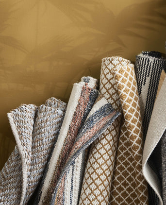 Loni rug, light yellow & off-white, 100% wool