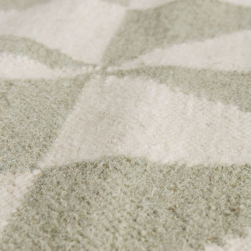 Almi runner in mint & off-white, 100% wool & 100% cotton |Find the perfect runners
