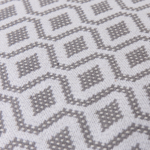 Viana Cushion Cover [Grey/White]