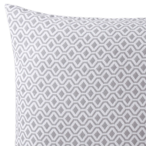 Viana cushion cover, grey & white, 100% cotton | URBANARA cushion covers