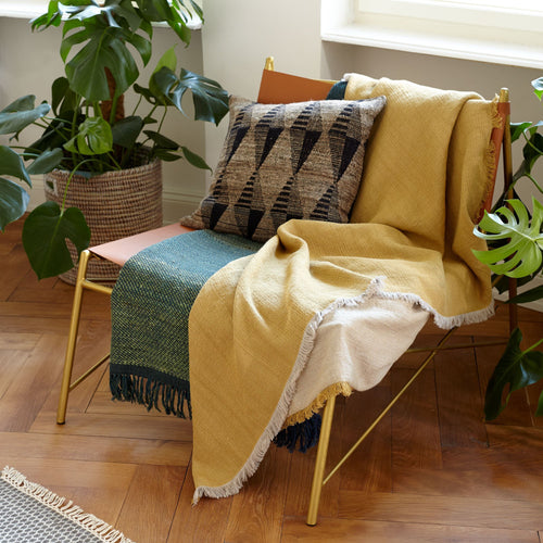 Ochre & Stone grey Alkas Decke | Home & Living inspiration | URBANARA