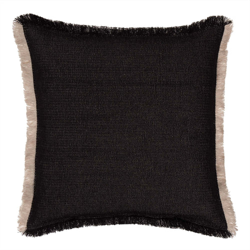 Alkas blanket in black & stone grey, 50% linen & 50% cotton |Find the perfect cotton blankets