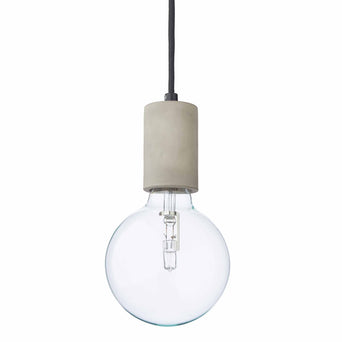 Salby pendant lamp, light grey, 100% concrete