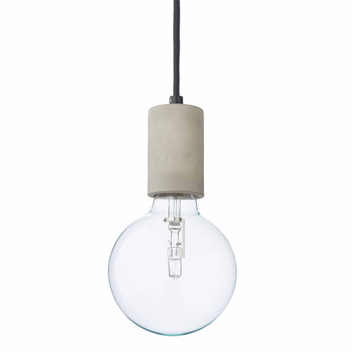 Salby pendant lamp, light grey, 100% concrete
