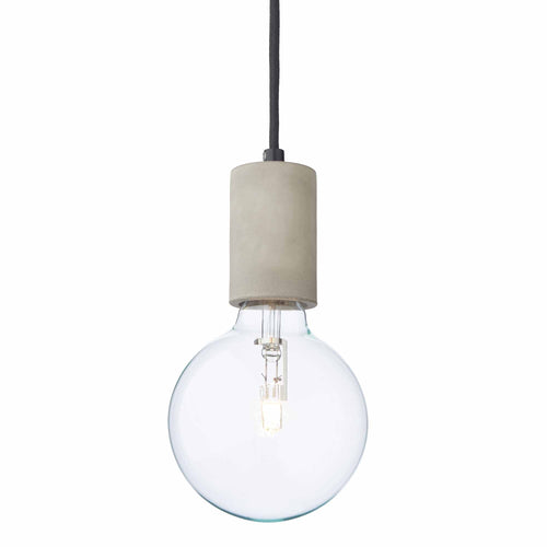 Salby pendant lamp, light grey, 100% concrete | URBANARA pendant lamps