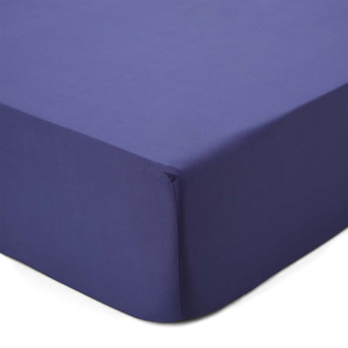 Lucca fitted sheet, dark blue, 100% silk