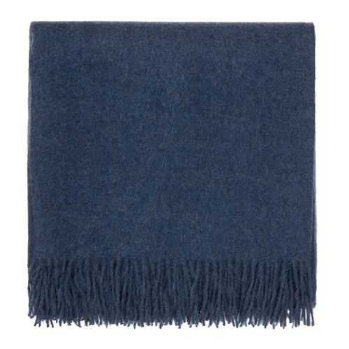 Arica blanket, denim blue, 100% baby alpaca wool